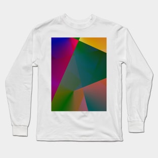 red blue green texture art Long Sleeve T-Shirt